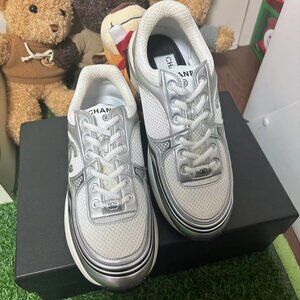 Chanel Silver Horn King Women's Sneakers